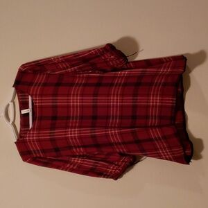 Soyaconcept Red Plaid Women's Top Size US M